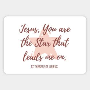 Jesus, my Star (pink/red) Magnet